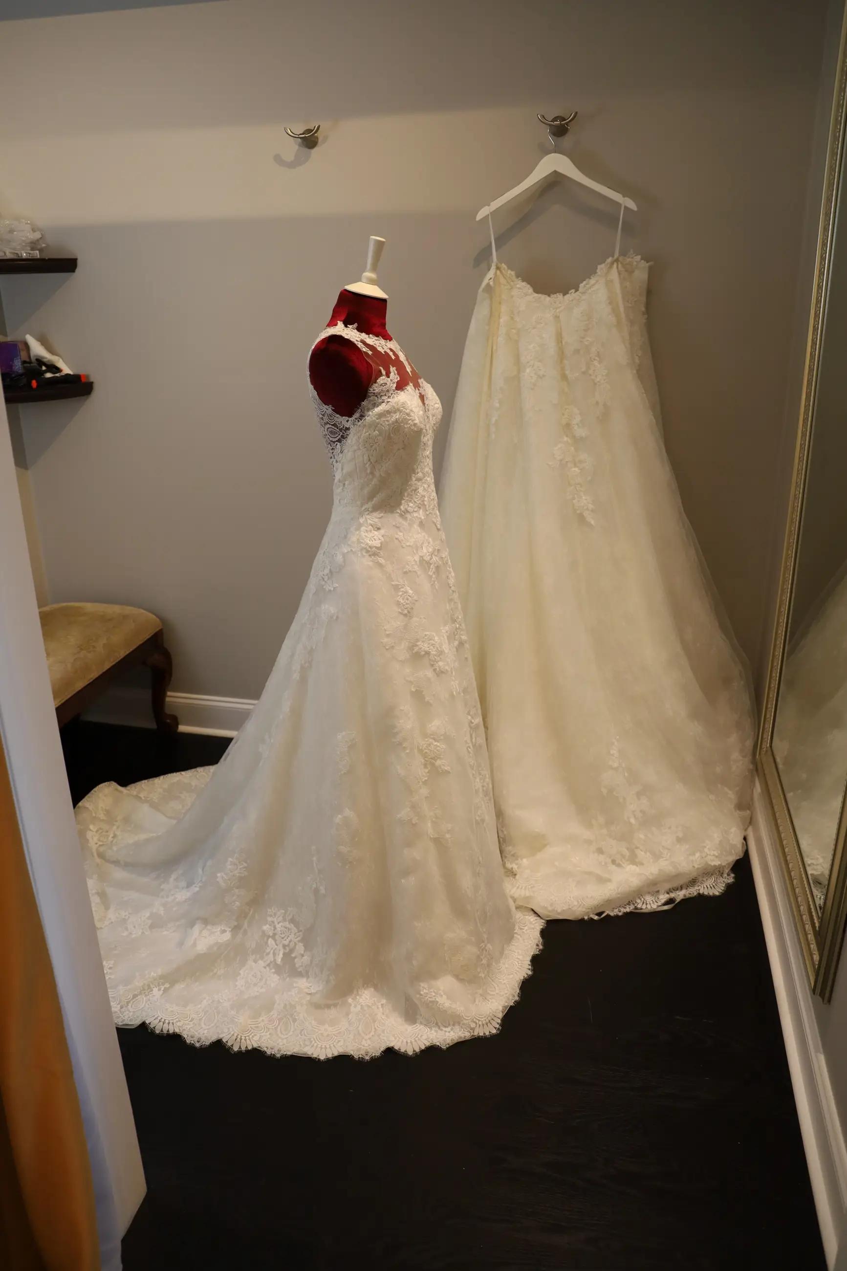 Wedding Gown with Detachable Overskirt